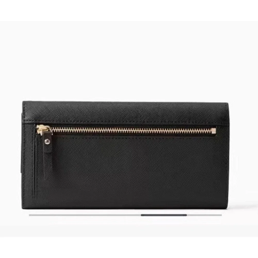 Kate Spade Leather Wallet Black With Phone‎ Holder NWOT